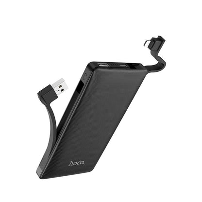 Power bank "J36 Ample energy" 10000mAh cavo singolo USB incorporato Lightning.